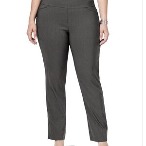 Charter Club Women's Gray Straight Leg Pants